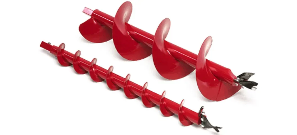 Little Beaver large and small diameter augers on white